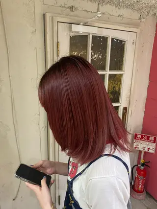 ミディアム カラー 透明感うる艶カラー ¦コユキ🫧💞のヘアスタイル