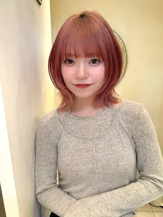 ミディアム カラー 🪐レイヤー/抜け感 カラー/加野彩果🪐のヘアスタイル