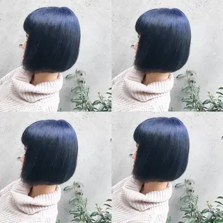 ショート カラー ヘアアレンジ TAKUMAブリーチ /切りっぱなし🪽のヘアスタイル
