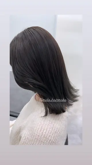 セミロング GOTODAY神戸三宮店所属・MIDORI ミドリのヘアスタイル