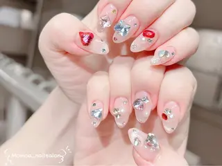 ネイル MoMoA Nail ネイル長さ出し専門店のネイルデザイン