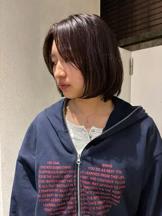 ショート カラー レイヤーボブ🎵 ブリーチ/りりのヘアスタイル