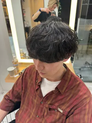 パーマ メンズ 菅野 心悠/メンズヘアのヘアスタイル