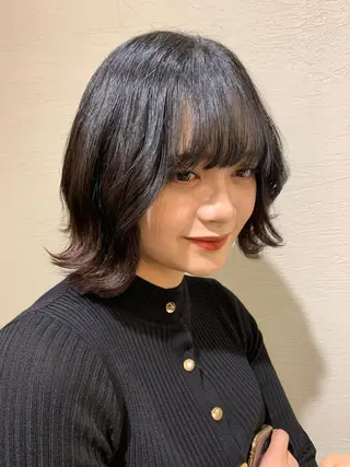 ミディアム 韓国ヘア/レイヤー/ 顔まわり/りょーとのヘアスタイル