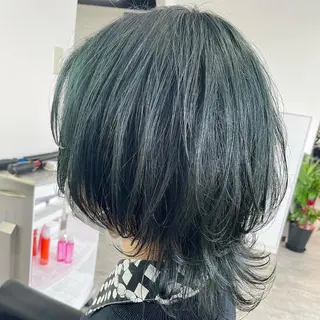ミディアム カラー ヘアアレンジ RAIA💎ケア ブリーチ&パーマ💎のヘアスタイル