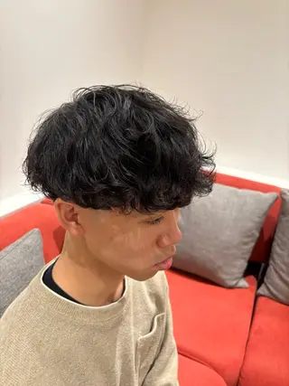 パーマ メンズ 岡西 海斗のヘアスタイル