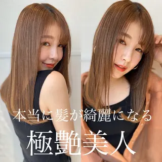 セミロング カラー パーマ 清野 大のヘアスタイル