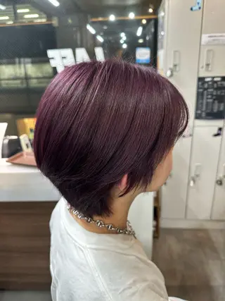 ショート カラー 剣太郎カットモデル 10㎝カット募集中のヘアスタイル