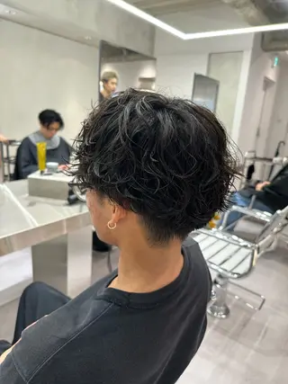 ショート パーマ メンズ ASUKA/メンズ パーマ特化/千歳烏山のヘアスタイル
