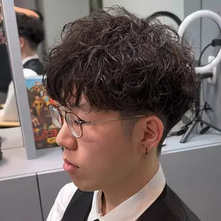 パーマ メンズ メンズパーマ/メンズ カット/たばたよしきのヘアスタイル