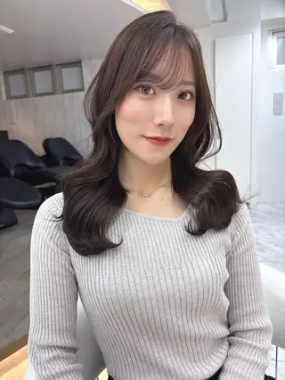 セミロング カラー 北九州①の艶髪師♥️ ♣️♦️♠️翔大のヘアスタイル