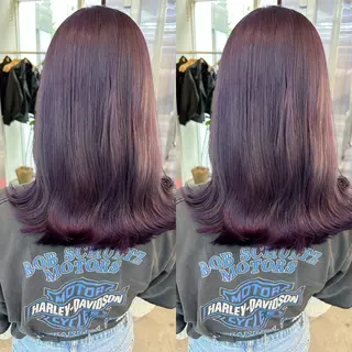ミディアム カラー yoriダブルカラー 代表すがわらのヘアスタイル