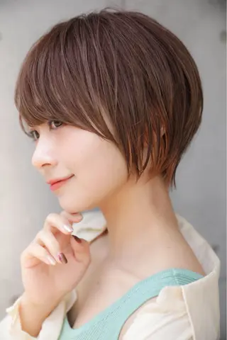 ショート カラー 岡安優太 顔まわり似合せが得意のヘアスタイル