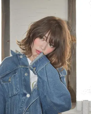 ミディアム カラー HIRO. ★のヘアスタイル