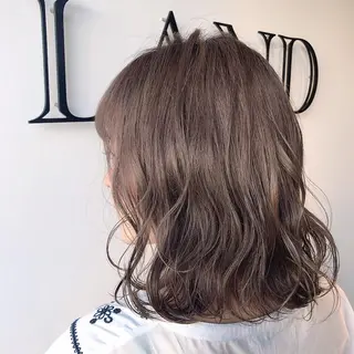 ミディアム カラー LUXBE LUCE ひなののヘアスタイル