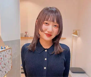 ミディアム カラー 🐢ダブルカラー🐢 透明感/このかのヘアスタイル