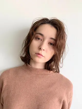 ミディアム カラー 🌿似合わせ透明感 カラー松本朋幸🌿のヘアスタイル