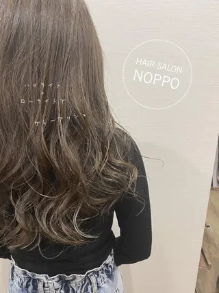 セミロング カラー NOPPO 和泉市 美容室/奥村 飛鳥のヘアスタイル