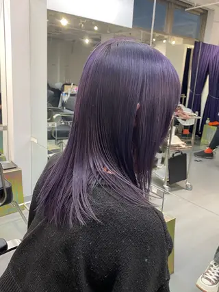 セミロング カラー 村田 りょうやのヘアスタイル