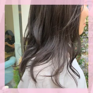 セミロング カラー 🍒前川 🍒のヘアスタイル