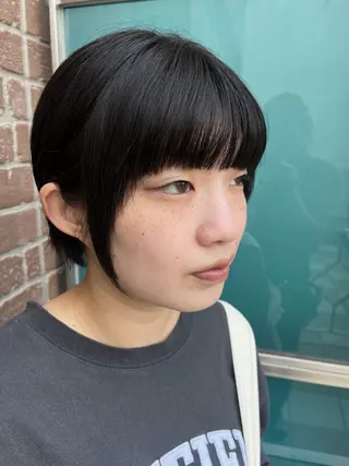 ショート カラー メンズ 久木原 ゆりのヘアスタイル