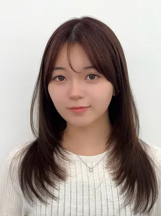 セミロング カラー ヘアアレンジ 顔周り&ミディアム 特化/池袋/kokiのヘアスタイル