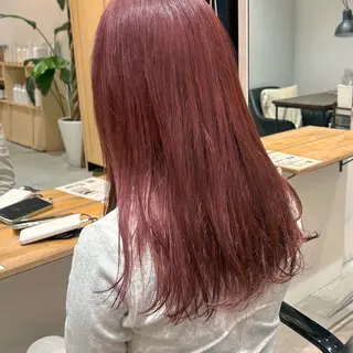 カラー green machida所属・暖色・ベージュ♡ nanoha itoのヘアスタイル