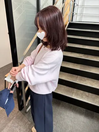 ミディアム カラー mao | 柔らか艶カラー🫧のヘアスタイル