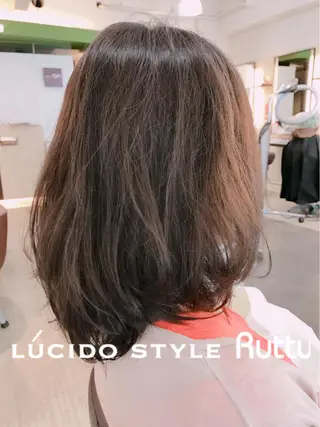 ミディアム パーマ アザマ　ヤスカツ _rosso 川口のヘアスタイル