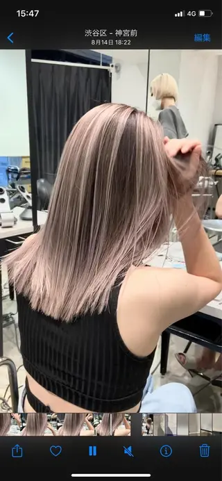セミロング 朝倉 啓太のヘアスタイル