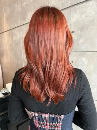 セミロング カラー ヘアアレンジ 🌈インナーカラー ‘ショウマ’🌈のヘアスタイル