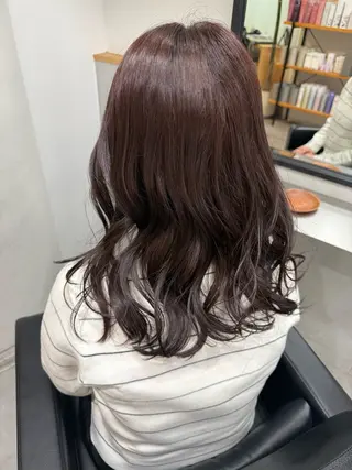 セミロング 新宿/ベージュ/ 透明感カラー/タクマのヘアスタイル