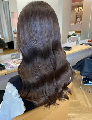 ミディアム カラー プル艶職人/ にしものヘアスタイル