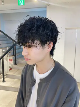 パーマ メンズ 新宿【メンズパーマ】 塩澤太一のヘアスタイル