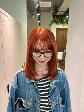 ミディアム AI  /暖色カラー /ゆるふわstyleのヘアスタイル