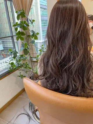 ロング カラー シャドウパーマ 田形清流のヘアスタイル
