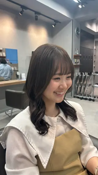 ミディアム nanoha¦銀座¦ 推し活ヘアアレンジのヘアスタイル