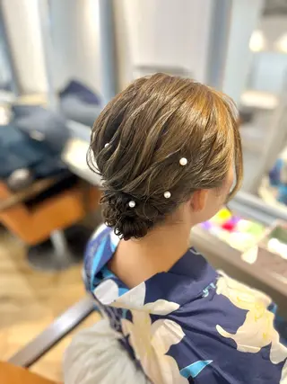 ヘアアレンジ 似合わせヘアメイク 💐オダギリチアキのヘアスタイル