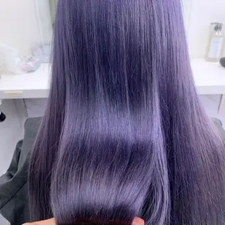 セミロング カラー エフェクトブリーチ 🌟前澤啓太朗のヘアスタイル
