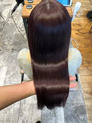 ロング カラー 新宿グレージュ藤田 大樹のヘアスタイル