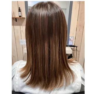 セミロング ⭐️こもだ⭐️ ⭐RISEHAIR⭐のヘアスタイル