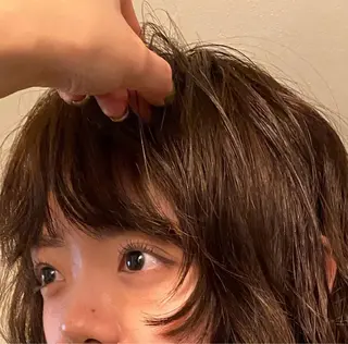 ミディアム カラー 森田遥奈/透明感カラ ー/似合わせカットのヘアスタイル