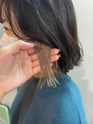 ショート カラー 🍀アレンジ簡単ヘア ☘️石田万里奈🍀のヘアスタイル