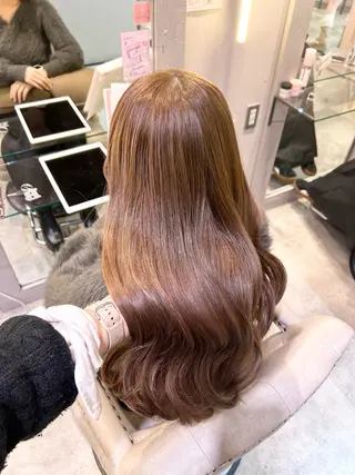 ロング カラー 🌙Runa つや髪 小顔ショート/ウルフのヘアスタイル
