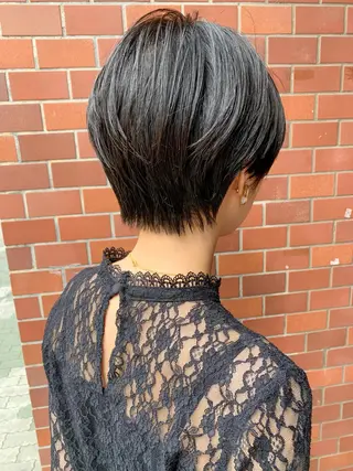 ショート 丹羽大喜 縮毛矯正/美髪矯正のヘアスタイル