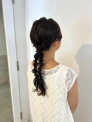 ロング ヘアアレンジ ヒナリ/まつ毛パーマ 無料モデル募集中☆彡のマツエク・マツパデザイン