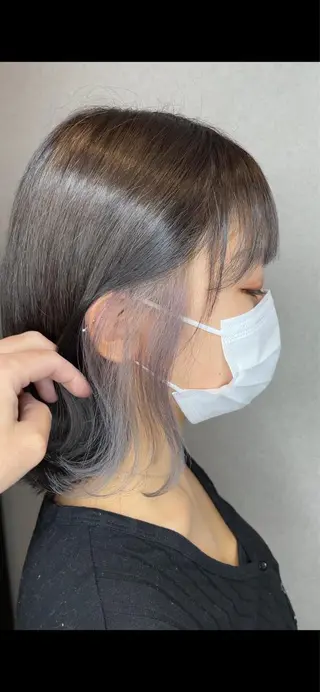ミディアム カラー 鵜飼 真伍のヘアスタイル