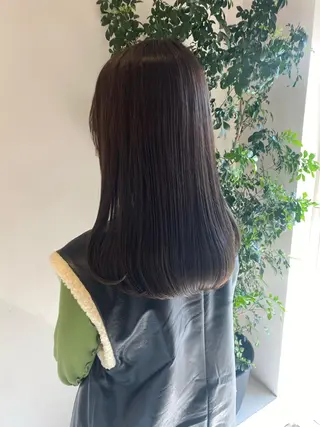 セミロング カラー 当日予約大歓迎💗 依田瑞希のヘアスタイル