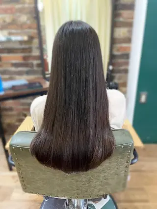 ロング カラー パーマ ヘアアレンジ クボ タのヘアスタイル