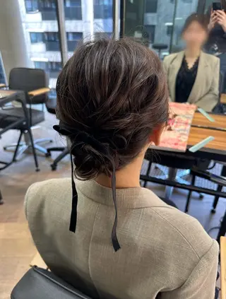 ミディアム ヘアアレンジ RINO‎🤍🎀 𝑏𝑒𝑙𝑡𝑎のヘアスタイル